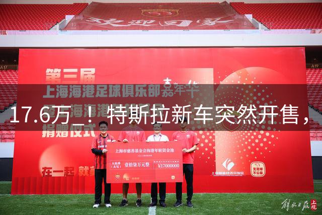 17.6万 ！特斯拉新车突然开售，真的有点香啊